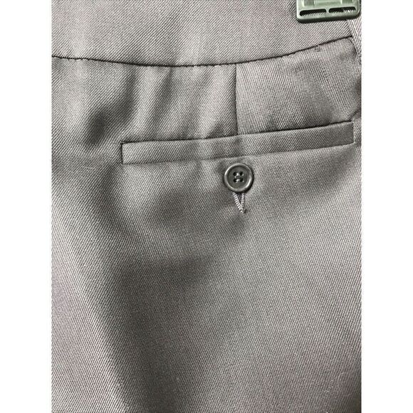 ETRO Pants US 6 IT 42 Purple Sheen Wool Nylon Blend Zip Pockets Button Italy - Picture 4 of 6